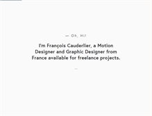 Tablet Screenshot of francoiscauderlier.com